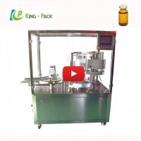 Automatic liquid filling and capping machine , Vials bottle filling and capping machine