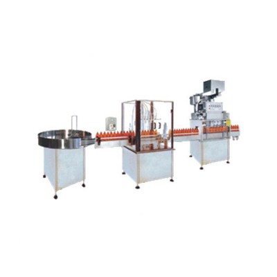 Portable 2-piston pneumatic filling and capping machine