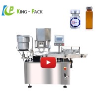 Automatic small vial bottle dry chemical filling machine powder